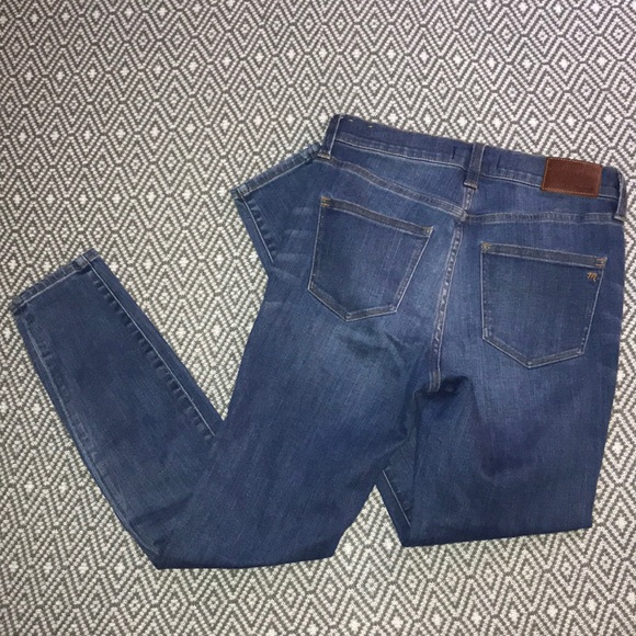 Madewell High Riser Skinny Jean Dark Atlantic Wash - Picture 3 of 8